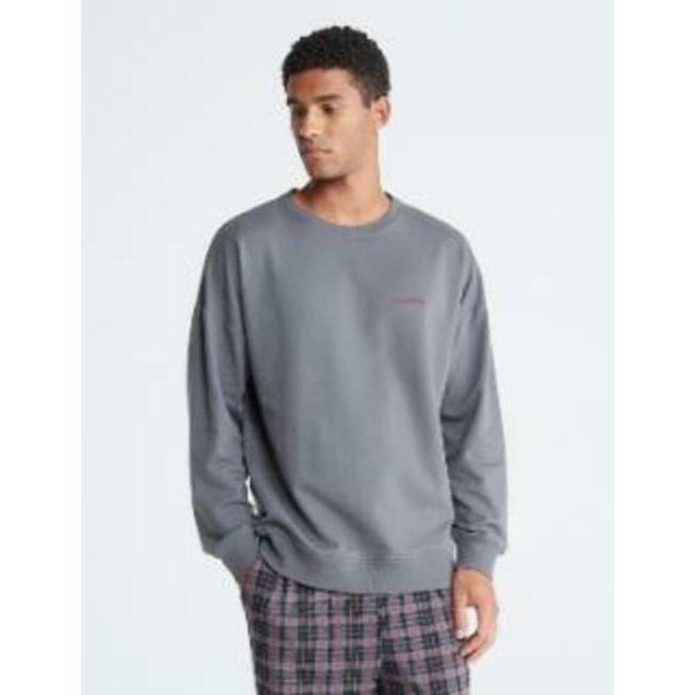 Calvin Klein Men's Gray Long Sleeve Crewneck Sweatshirt M NWT